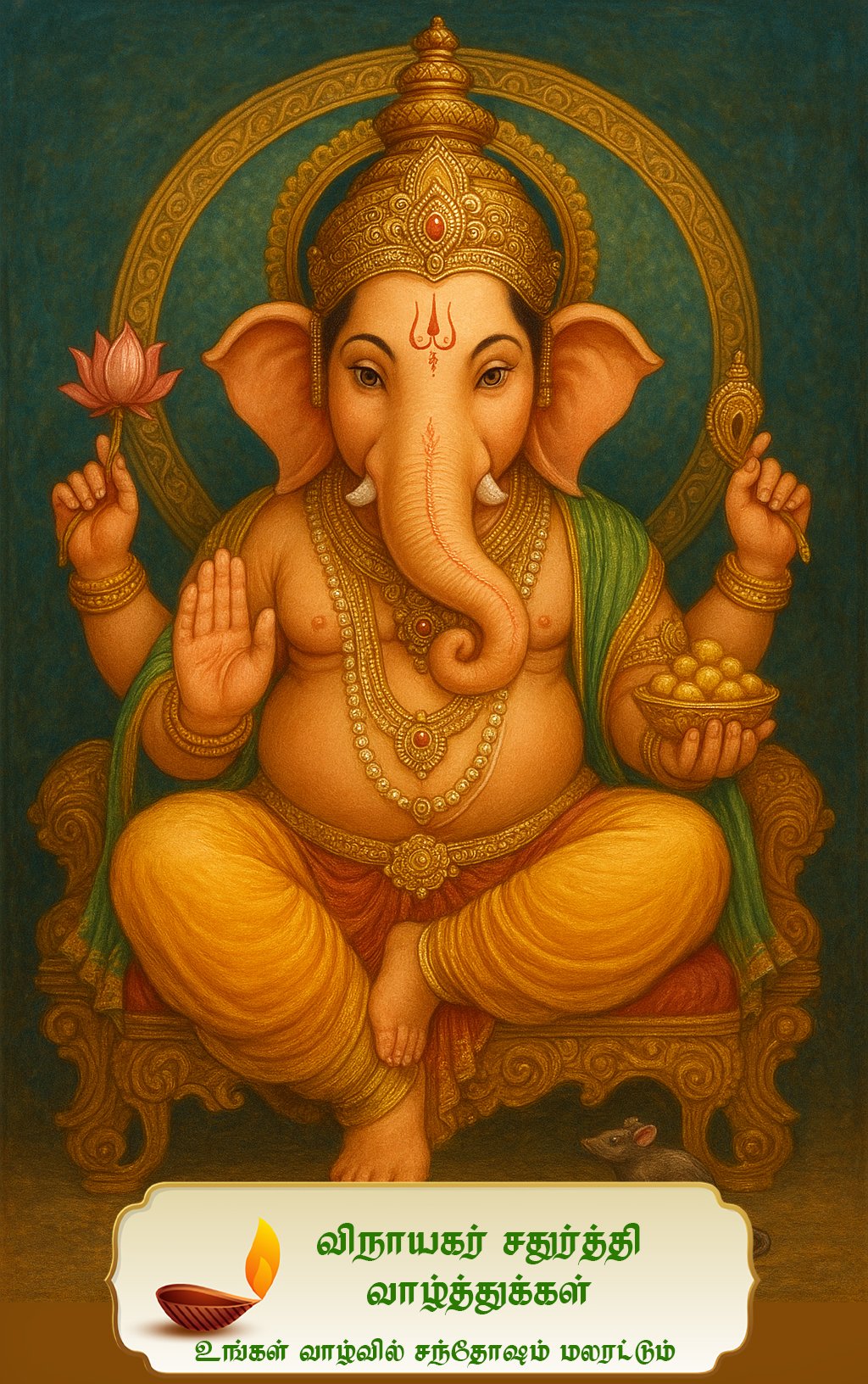 விநாயகர் சதுர்த்தி வாழ்த்துக்கள் 2025 | Vinayagar Chaturthi Tamil Wishes, Greetings & Quotes