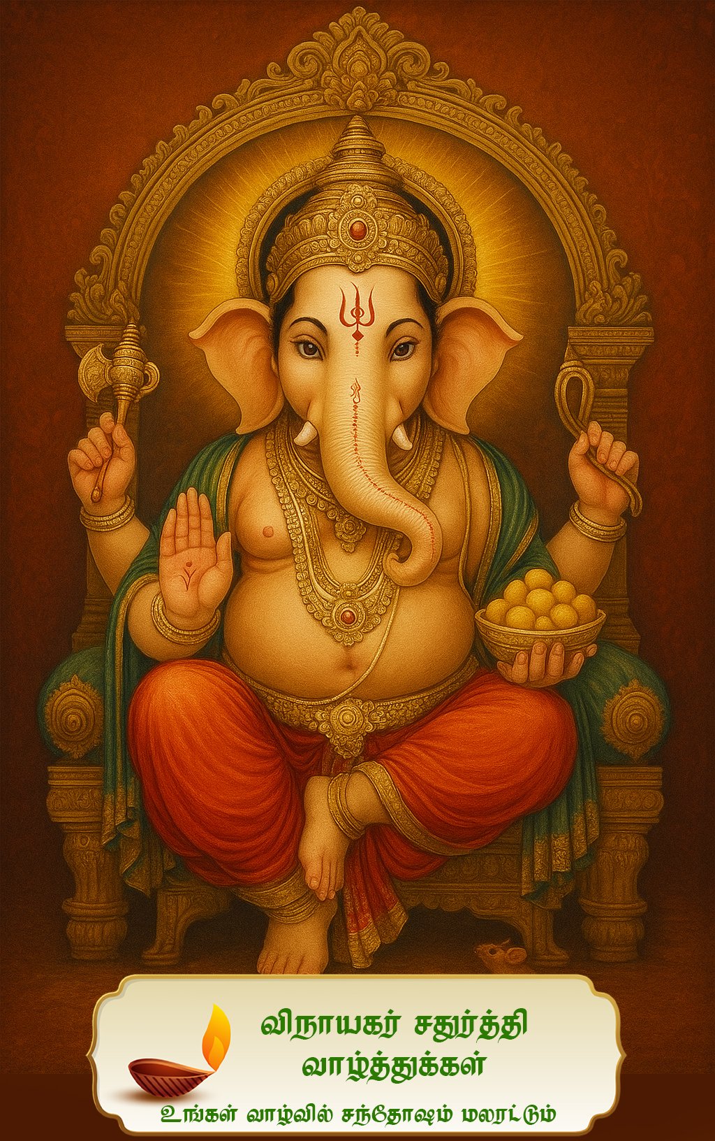 விநாயகர் சதுர்த்தி வாழ்த்துக்கள் 2025 | Vinayagar Chaturthi Tamil Wishes, Greetings & Quotes