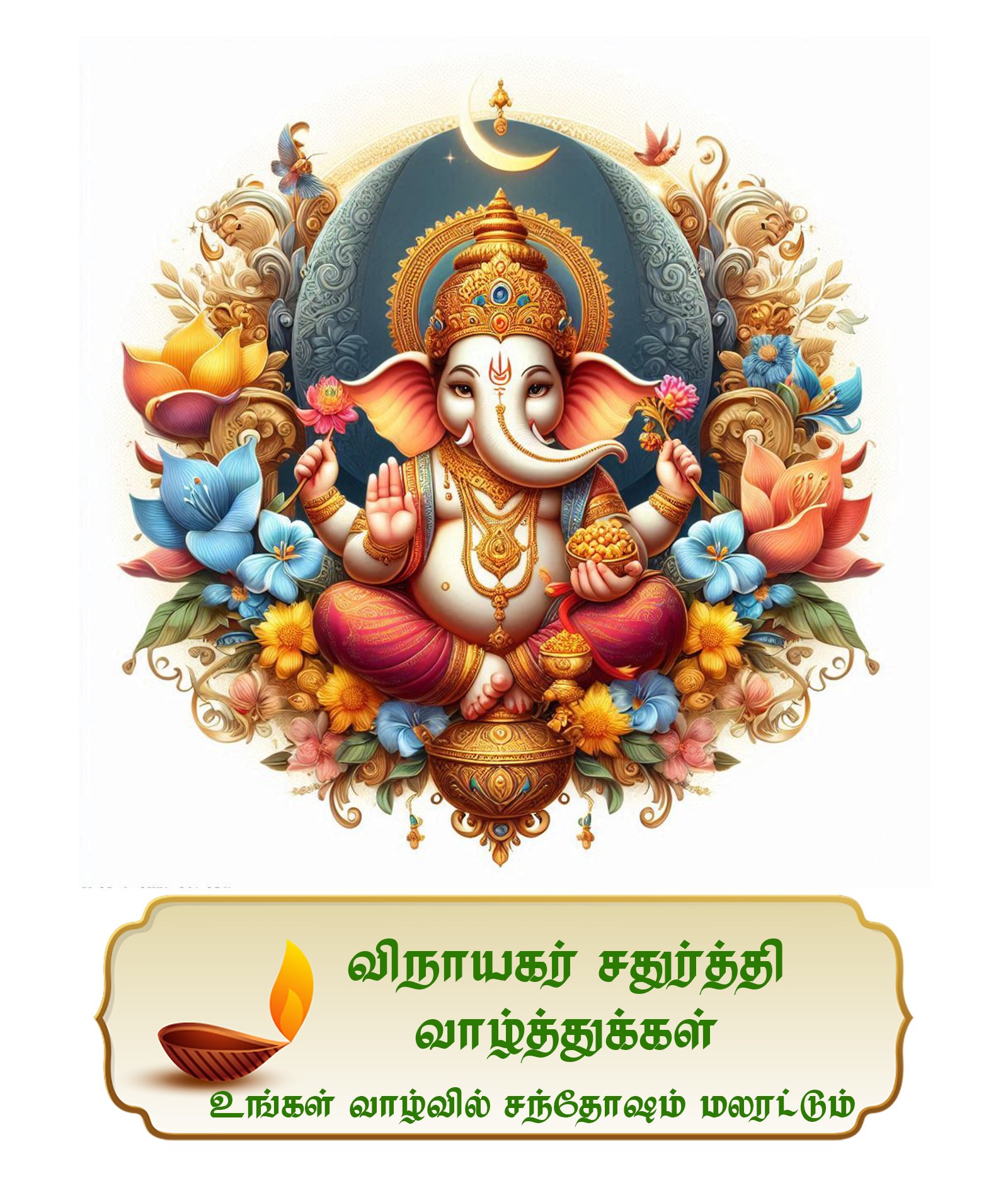 விநாயகர் சதுர்த்தி வாழ்த்துக்கள் 2025 | Vinayagar Chaturthi Tamil Wishes, Greetings & Quotes