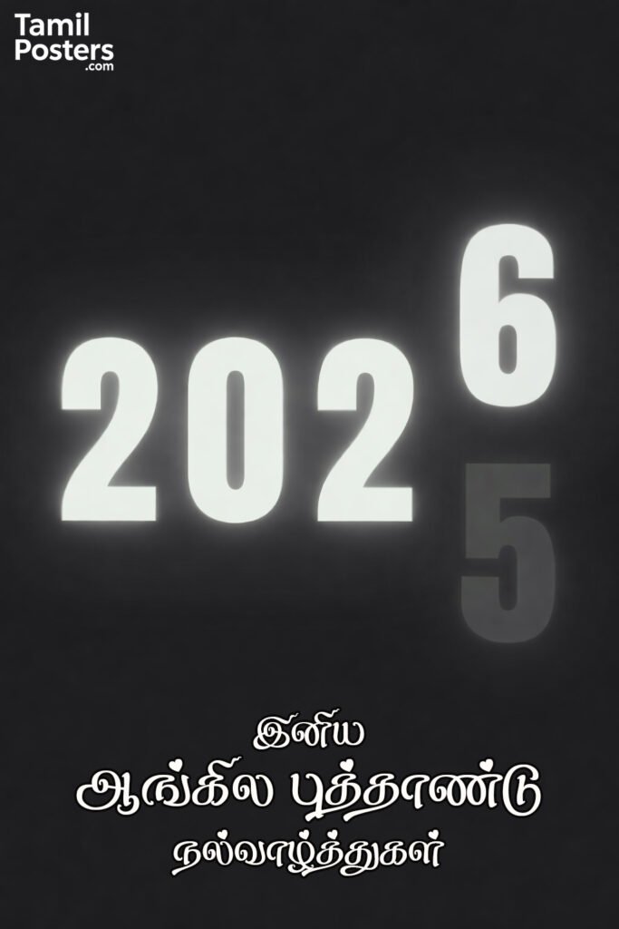 Happy English New Year 2026 wishes written in Tamil language