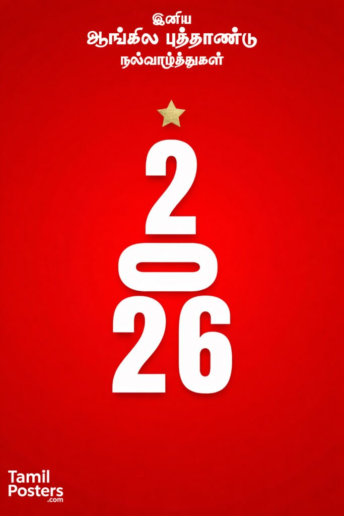 Tamil New Year greeting message for English New Year 2026