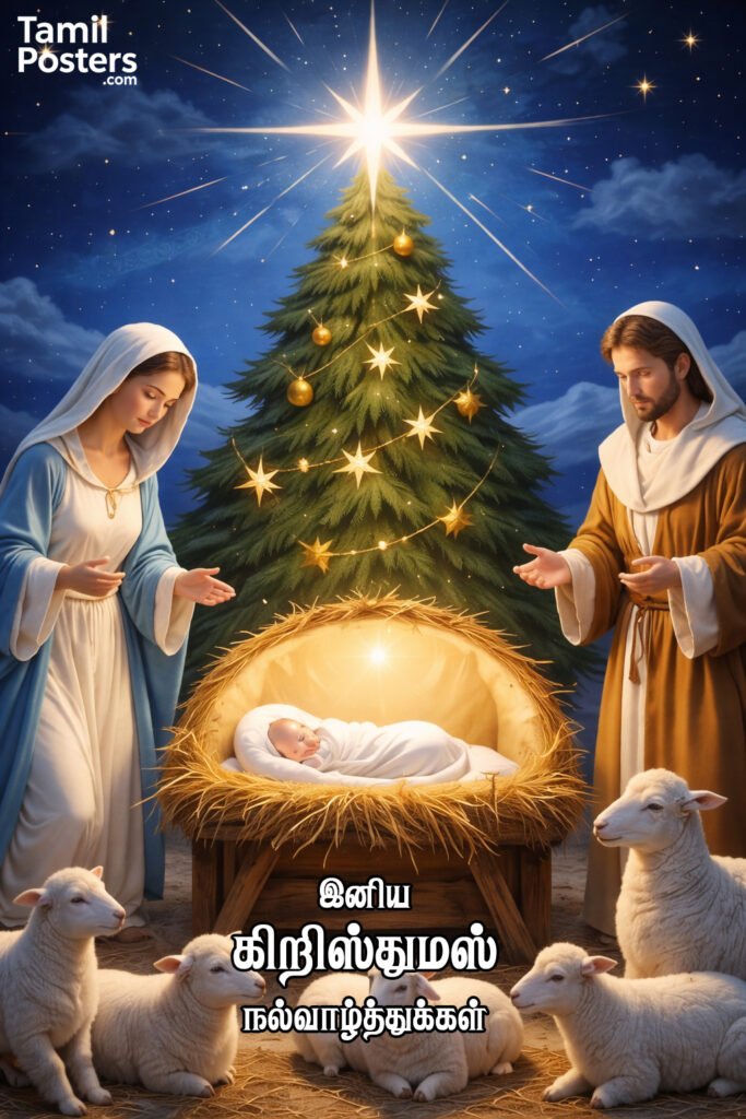 Merry Christmas Tamil quotes image in high resolution
