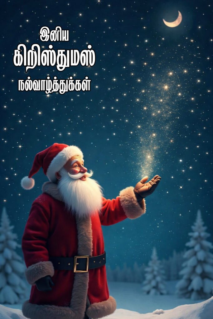 Beautiful Christmas greetings in Tamil with HD quality wallpaper